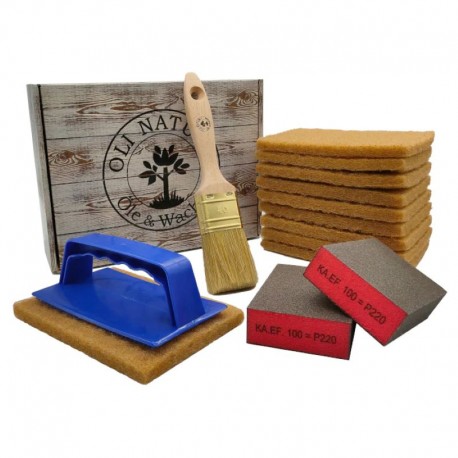 Tool Box mit Zubehör zur Verarbeitung von Scandic Öl