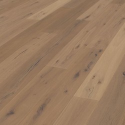 Rustikale Schlossdielen Eiche – angeräuchert, weiß -natur geölt