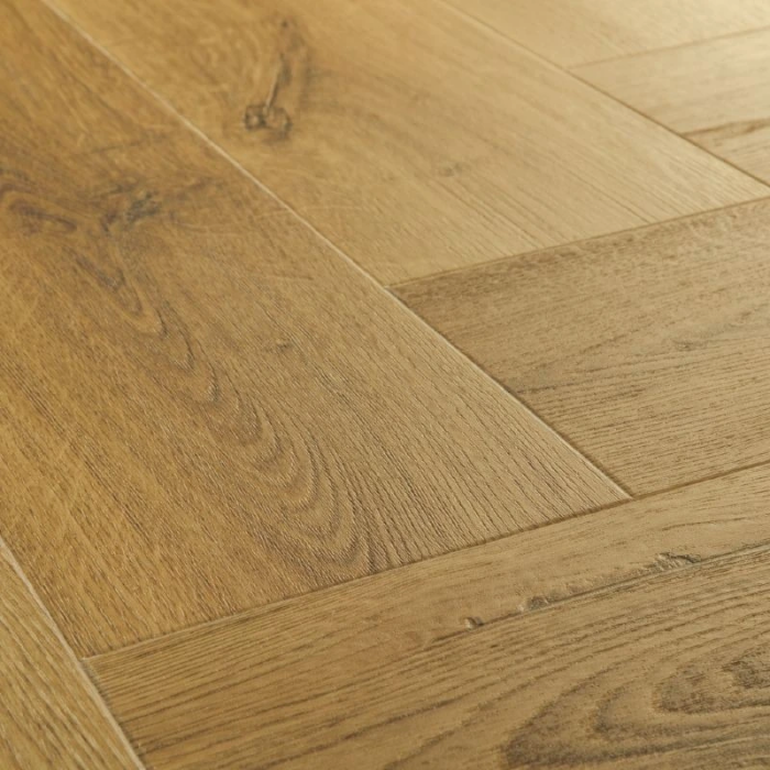 Geräucherte Eiche botanisch - Quick Step Ciro Klick Vinyl Fischgrät