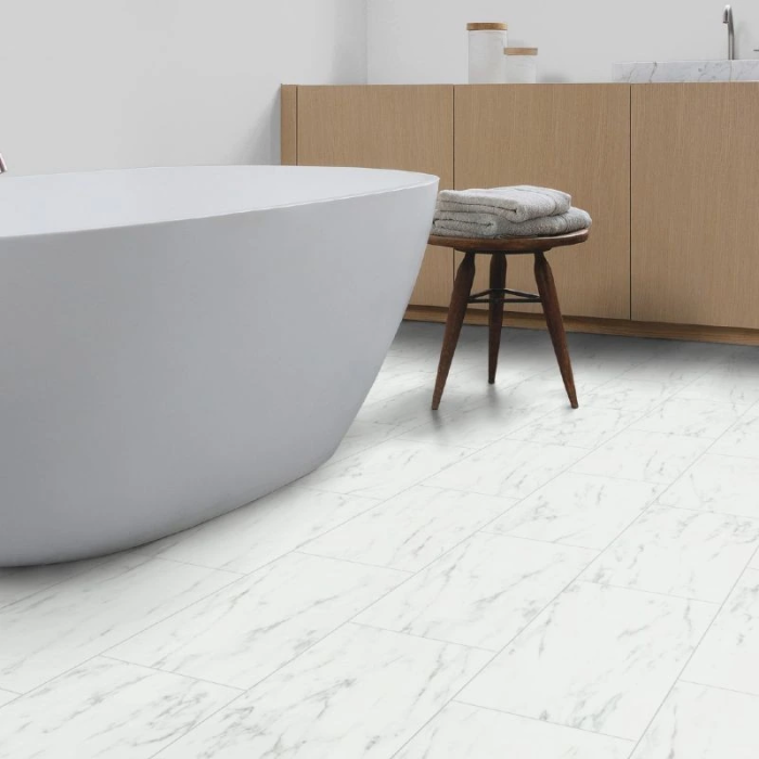 Marble Carrara White - Quick Step Oro Click Vinyl Tile