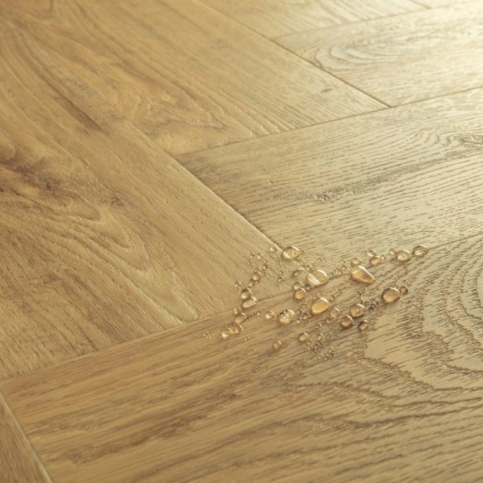 Autumn Oak Natural - Quick Step Pristine Glue-down Vinyl Herringbone