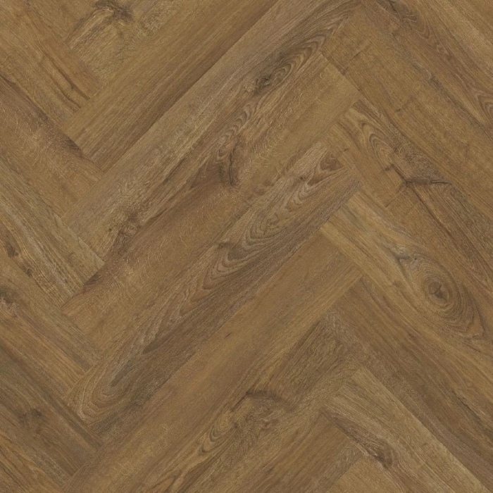Autumn Oak Brown - Quick Step Pristine Glue-down Vinyl Herringbone