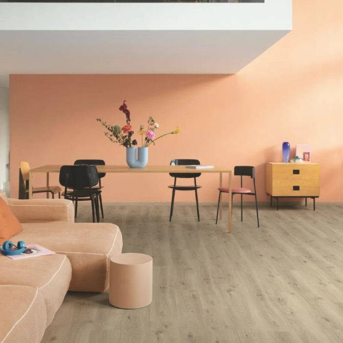 Ocean Bliss Warm Taupe - Quick Step Liv Glue-down Vinyl