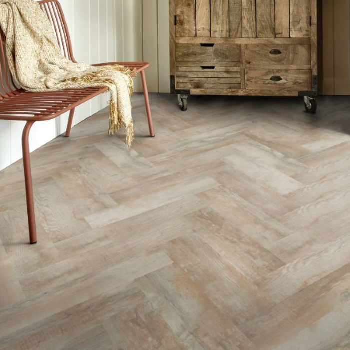 Country Oak 54225 - Moduleo Roots 55 Herringbone Klebevinyl Fischgrät
