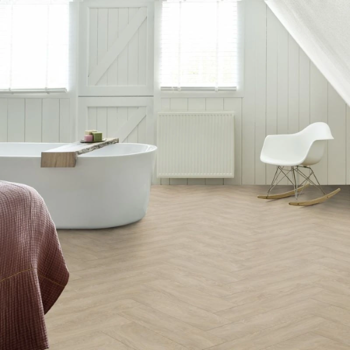 Laurel Oak 51229 - Moduleo Roots 55 Herringbone Glue-down Vinyl