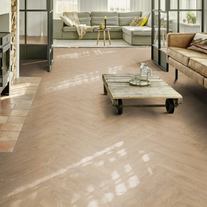 Laurel Oak 51282 - Moduleo Roots 55 Herringbone Glue-down Vinyl