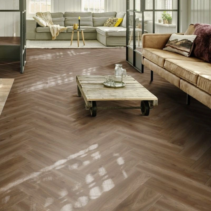 Sierra Oak 58876 - Moduleo Roots 55 Herringbone Klebevinyl Fischgrät