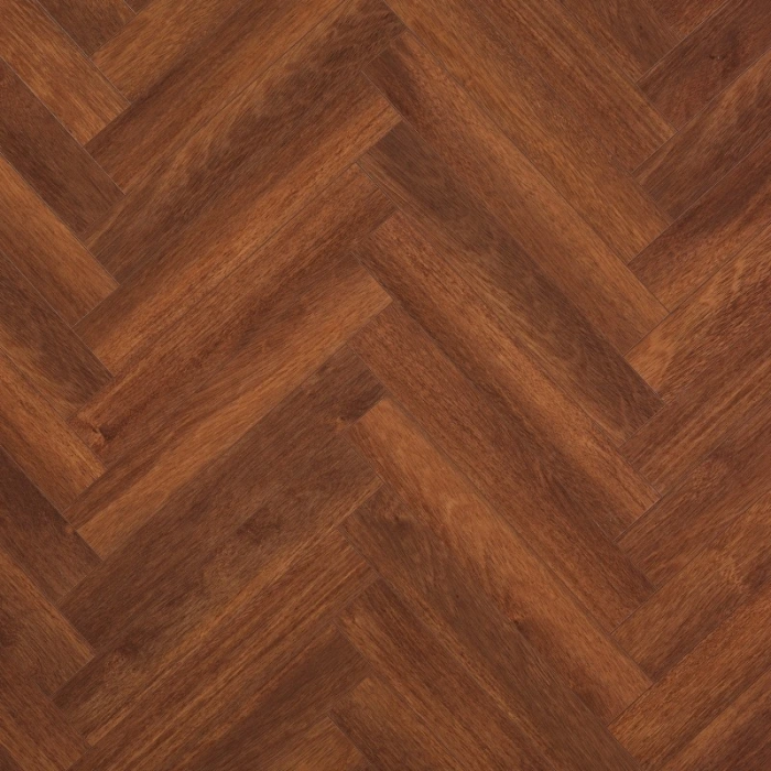 Merbau Brown - BerryAlloc Chateau+ Herringbone Laminate