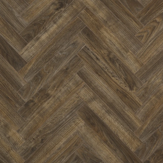 Java Brown - BerryAlloc Chateau+ Herringbone Laminate