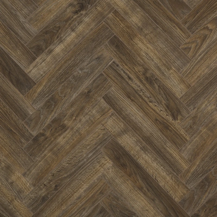 Java Brown - BerryAlloc Chateau+ Herringbone Laminate