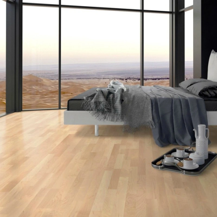 Canadian Hard Maple Natur Natura Sanded - Scheucher WOODflor 182 Ship's Deck 3-Strip