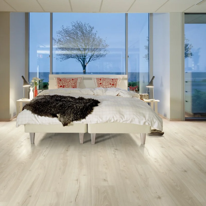 Eiche White Gloom - Pergo Drammen Laminat
