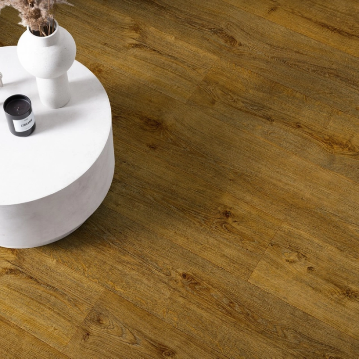 Smoked Irish Oak - Pergo Glomma Pad Pro Click Vinyl