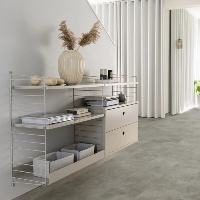 Grey Gritty Stone - Pergo Isefjord Pad Pro Klick Vinyl