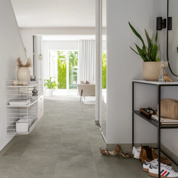 Grey Gritty Stone - Pergo Isefjord Pad Pro Klick Vinyl