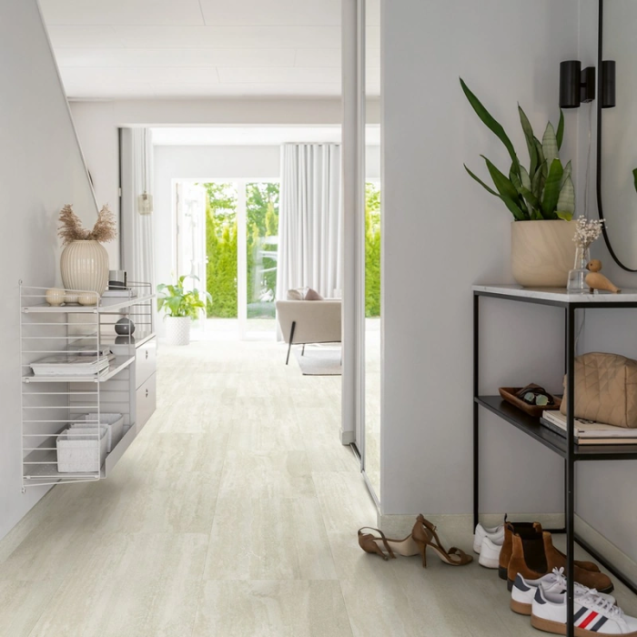 Ivory Travertine - Pergo Isefjord Pad Pro Click Vinyl