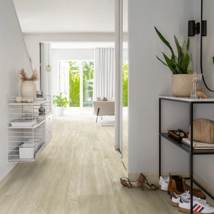 Greige Travertine - Pergo Isefjord Pad Pro Click Vinyl