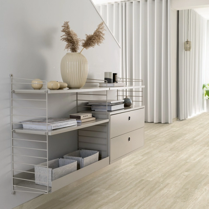 Greige Travertine - Pergo Isefjord Pad Pro Klick Vinyl