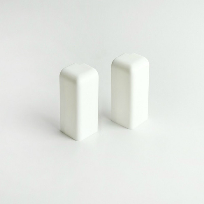 AMBE External Corners for Skirting Board Topline Outside Corners - White - 16 x 58 mm
