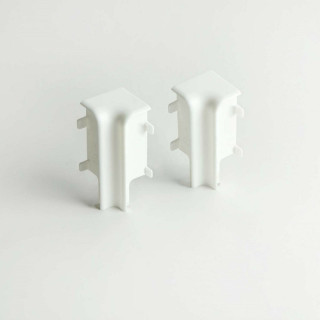AMBE Internal Corners for Skirting Board Topline Inside Corners - White - 16 x 58 mm