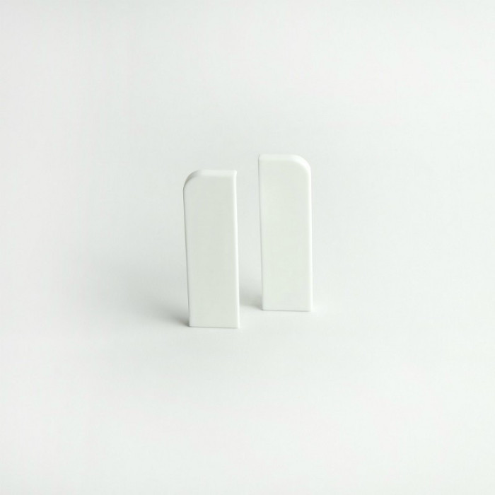 AMBE Endkappen für Sockelleisten Topline - 16 x 58 mm - Ecken Weiß