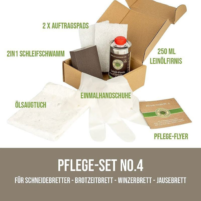 Oli Natura Pflegeset No. 4 mit Leinöl-Firnis
