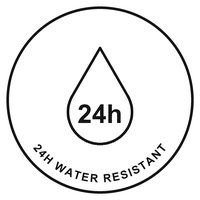 24 Stunden Wasserbeständigkeit
